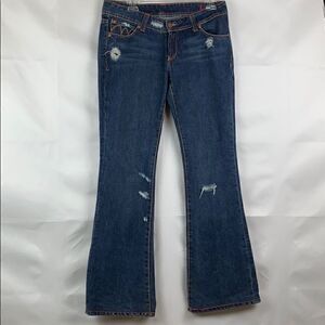 Farmer Industry distressed and destroyed jeans size 10